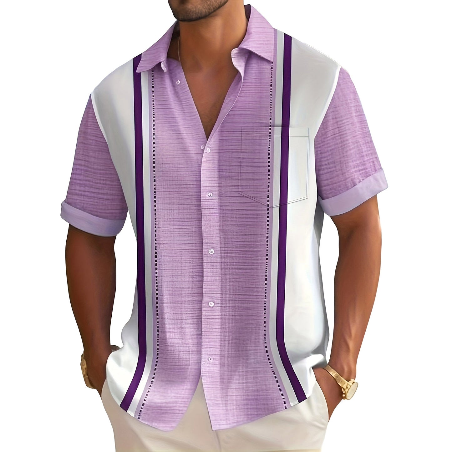 Evan | Striped Resort Shirt